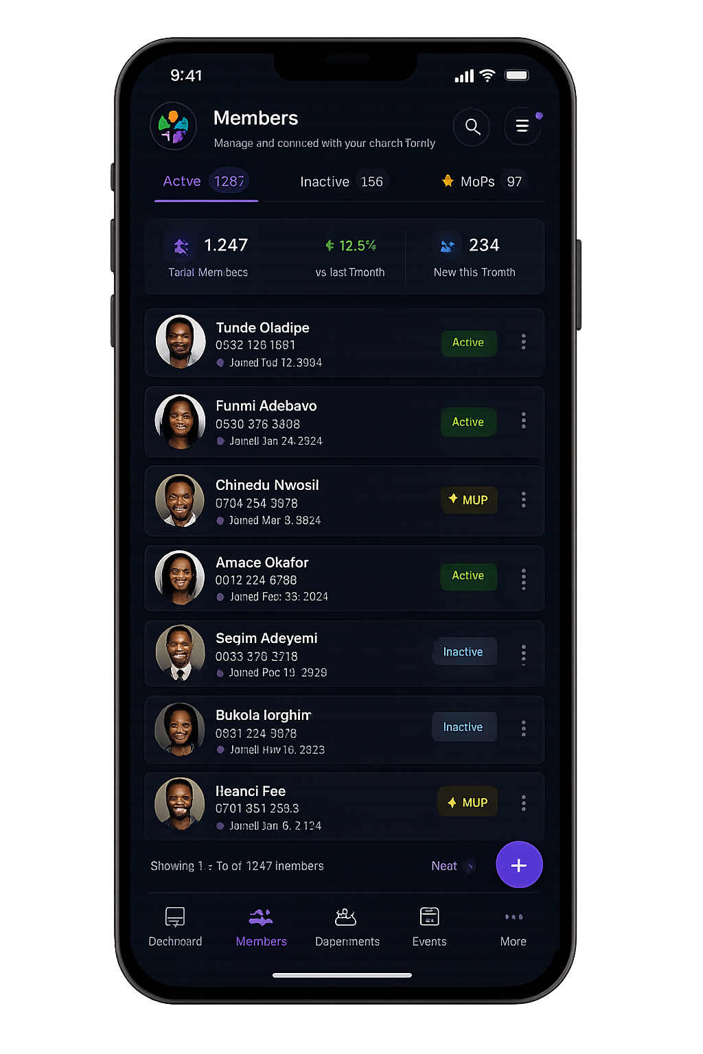 Member Management UI
